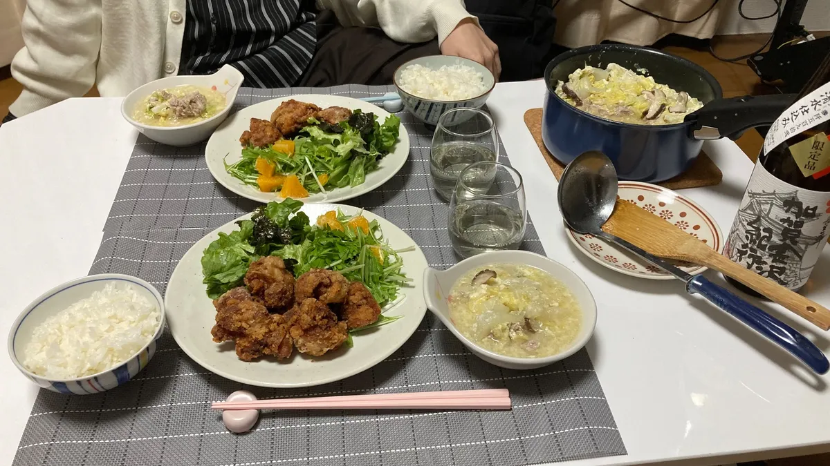 壮行会の料理